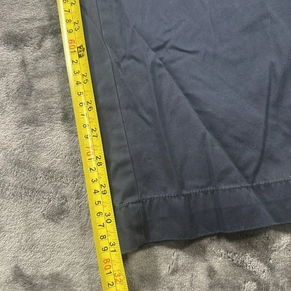 Vtg Polo Ralph Lauren Pants Suffield Flat Front Chino Mens  38x32 Blue - Picture 10 of 11